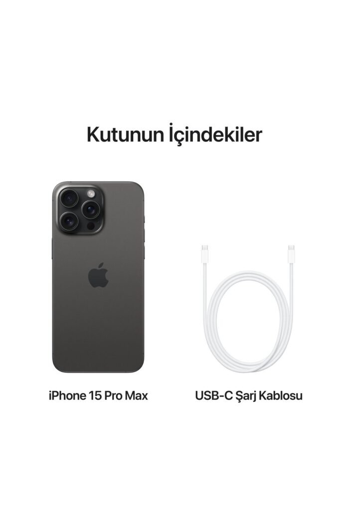 iPhone 15 Pro Max 1 TB Siyah Titanyum - Görsel 6