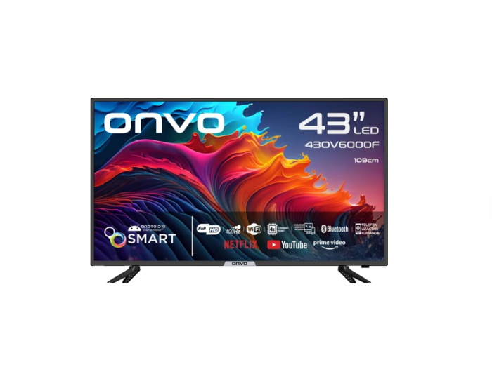 Onvo 43OV6000F 43" 109 Ekran Uydu Alıcılı Full HD Smart LED TV